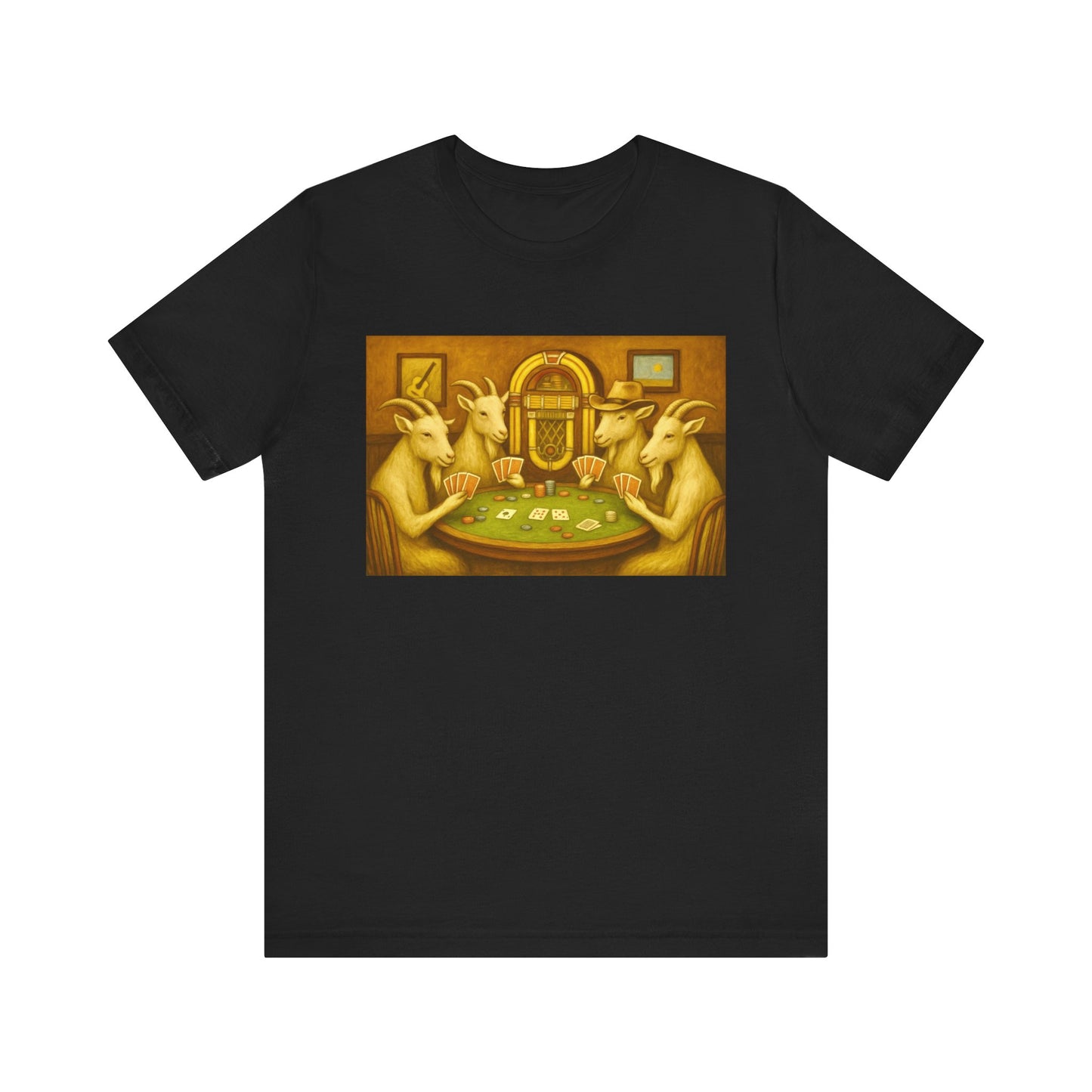 Goats Playing Poker Tee Shirt