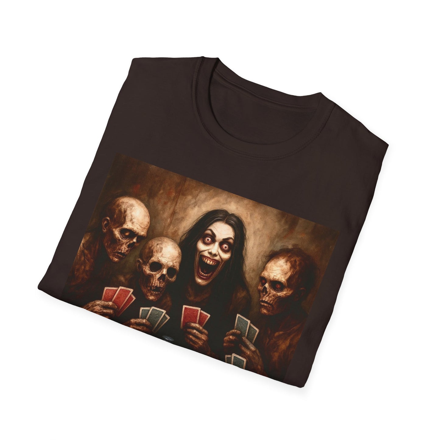 Zombie T-Shirt - Graveyard Zombies Playing Poker