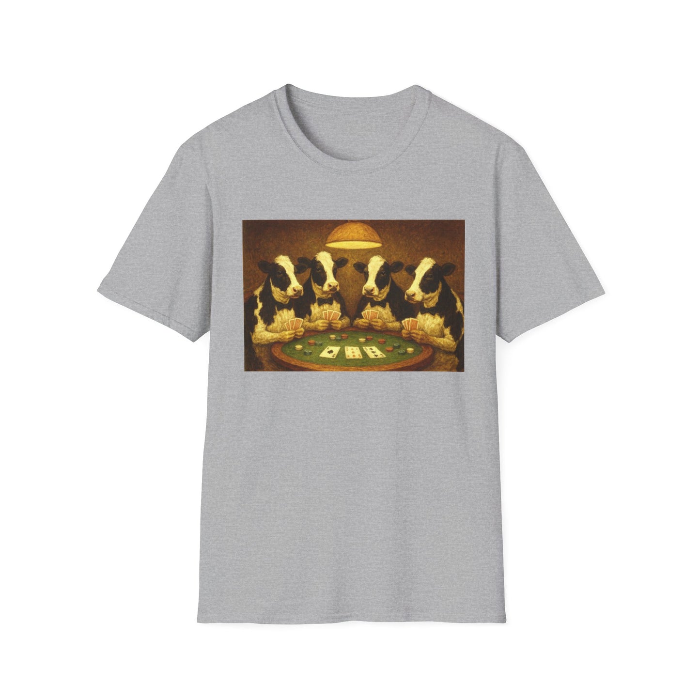 Funny Cows Playing Poker T-Shirt