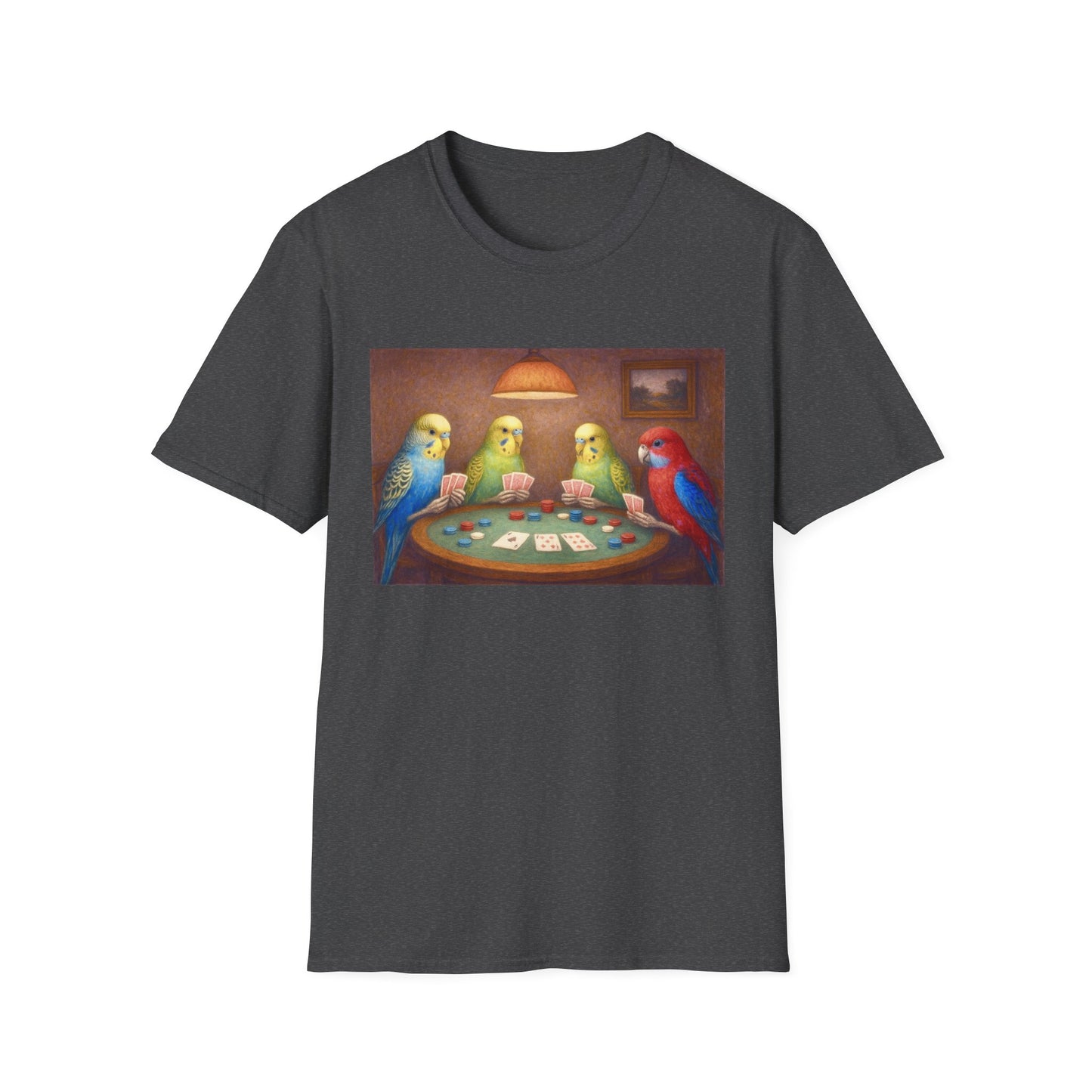 Parakeets Playing Poker T-Shirt