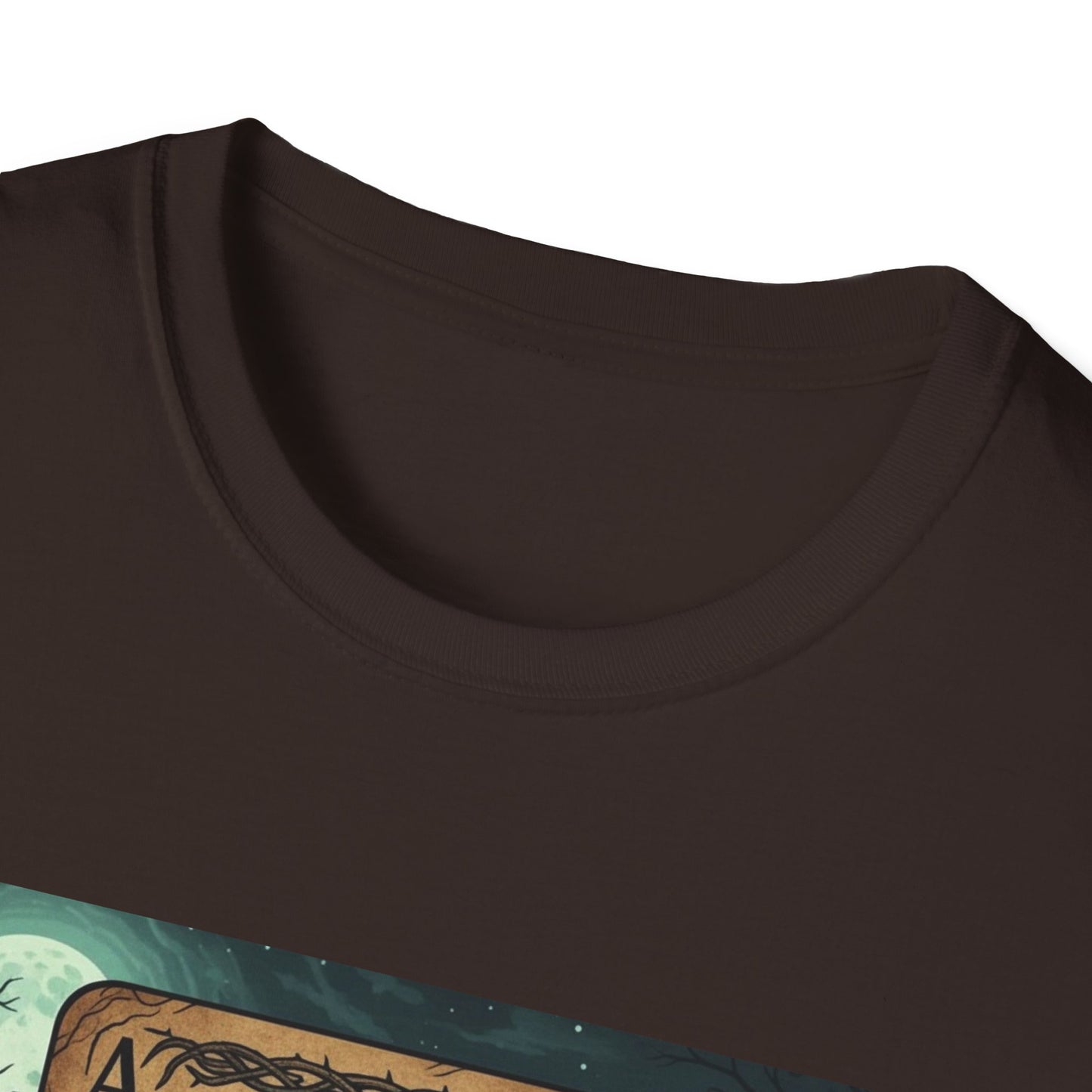 Eerie Ace of Spades Death Card Design Unisex Tee