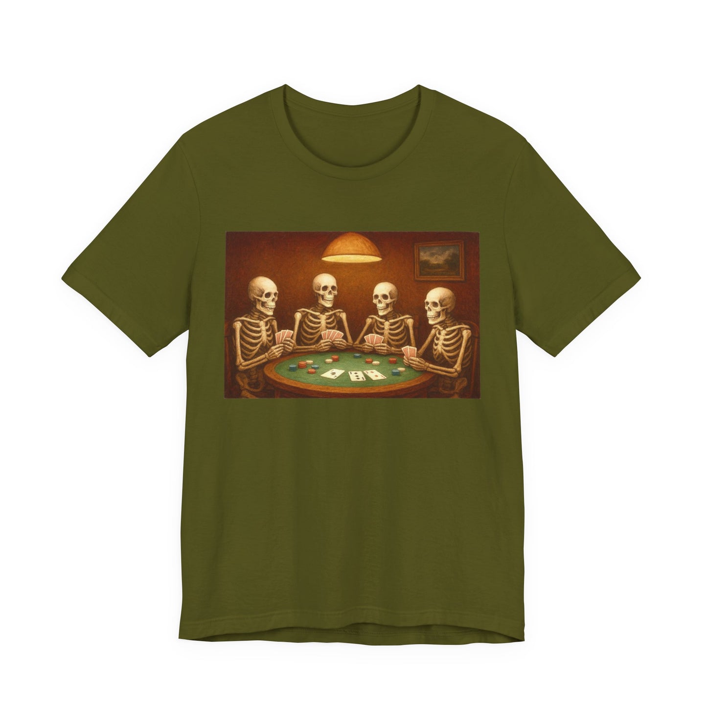 Skeletons Playing Poker Tee