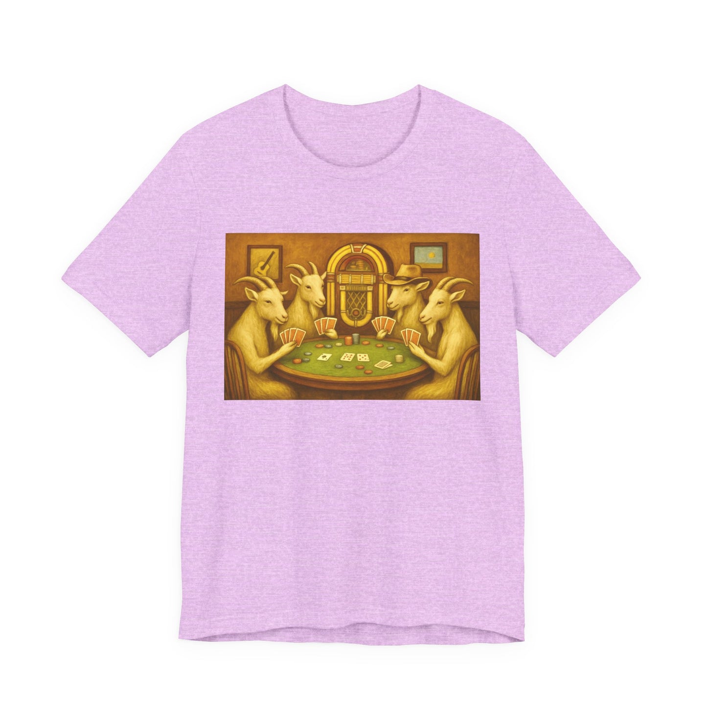 Goats Playing Poker Tee Shirt