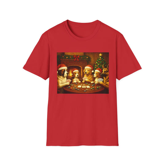 Santa Pups Poker Night T-Shirt