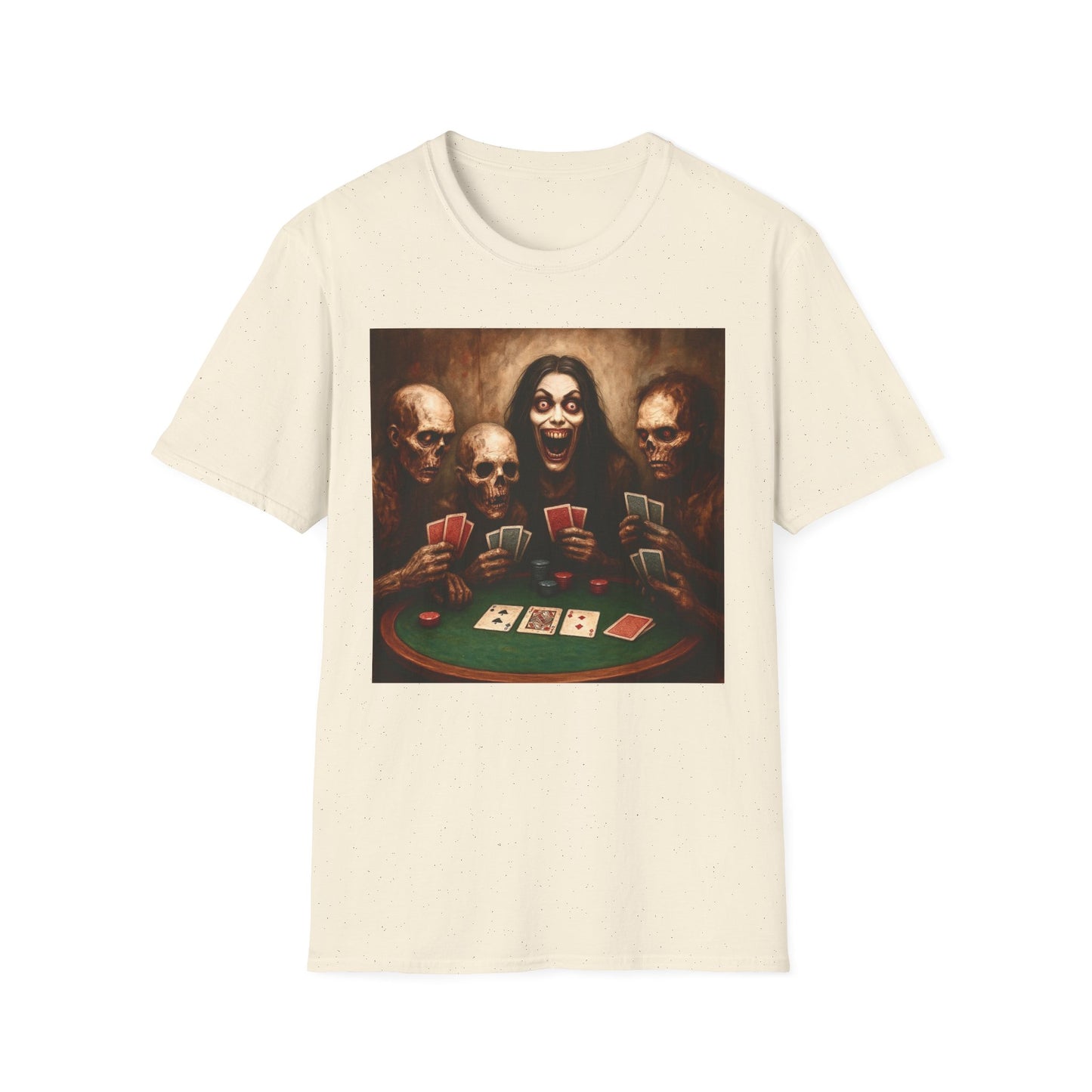 Zombie T-Shirt - Graveyard Zombies Playing Poker