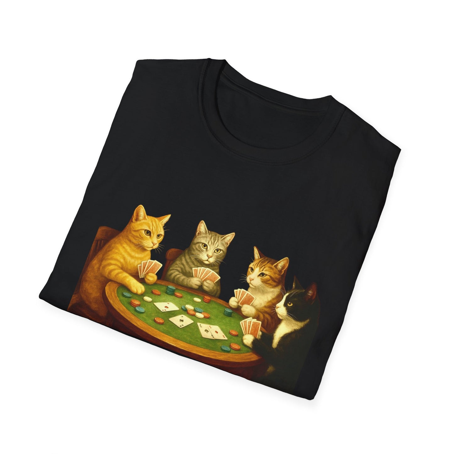 Cats Playing Poker Tee