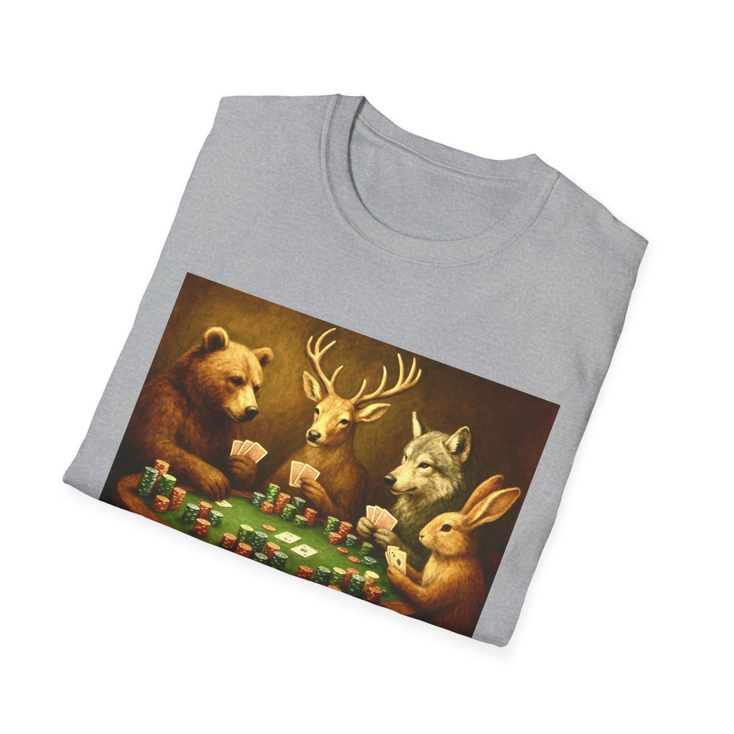 Forest Animals Poker Unisex T-Shirt