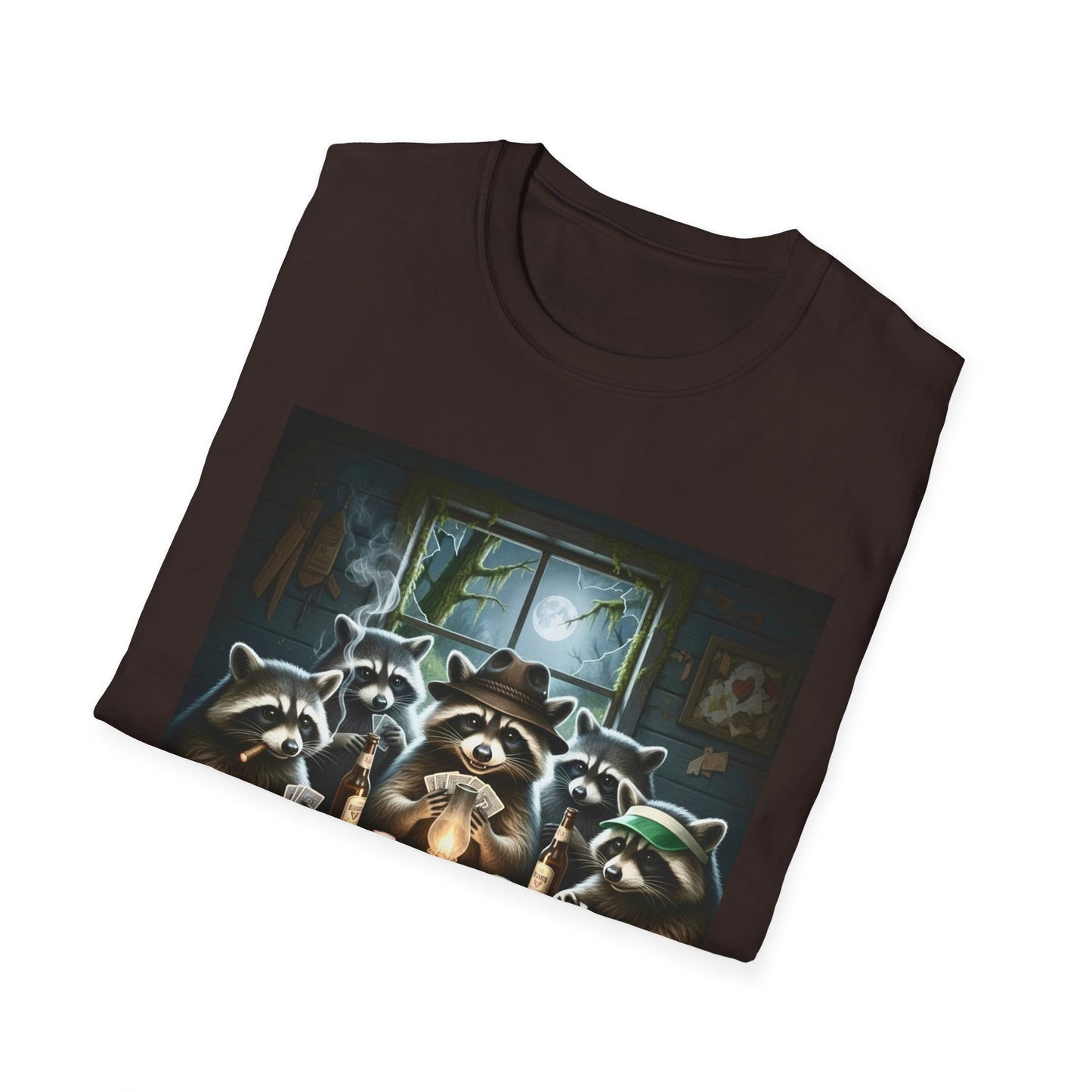 Raccoon Poker Unisex T-Shirt